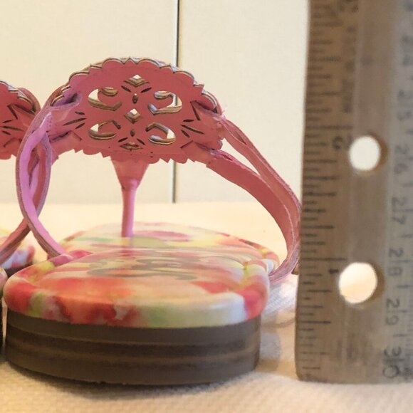 NEW (NWOT) Circus by Sam Edelman pink/multi Clara flip-flops sz 7.5 - Picture 9 of 12
